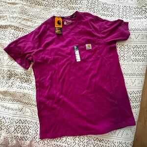 Carhartt Magenta Short Sleeve Tee